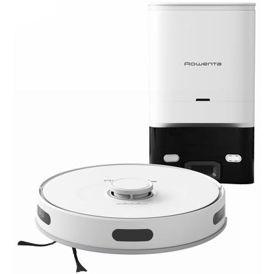 ROWENTA Saugroboter "mit Wischfunktion und AbsaugstationX-Plorer Serie 75+, 4in1", weiß, B:39,4cm H:34,7cm T:43,1cm, Saugroboter, Laser-Navigationssystem, 120 Min. Laufzeit, 3 Reinigungsmodi