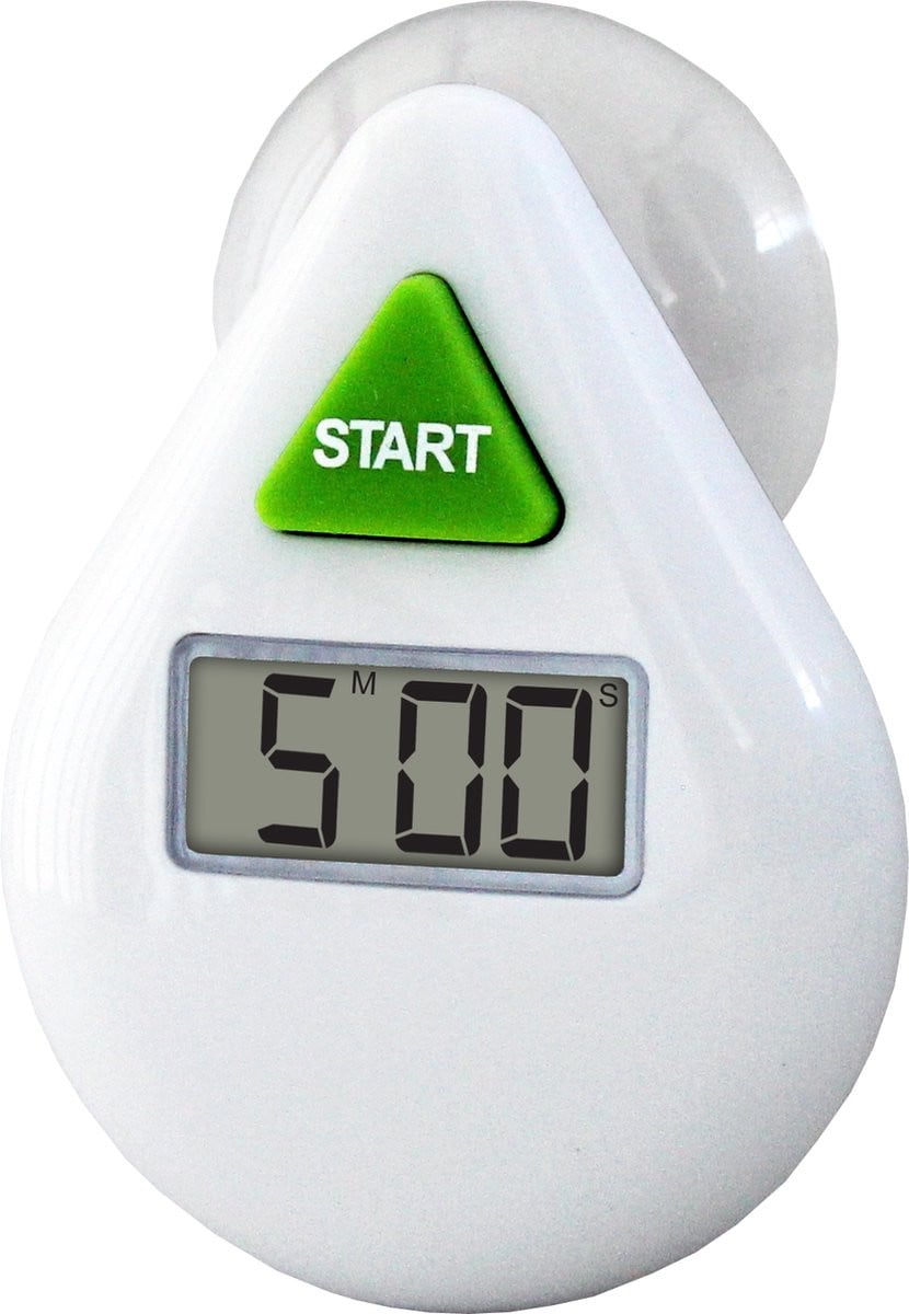EcoSavers Douche Timer met LCD-display - 5 minuten - Spatwaterdicht