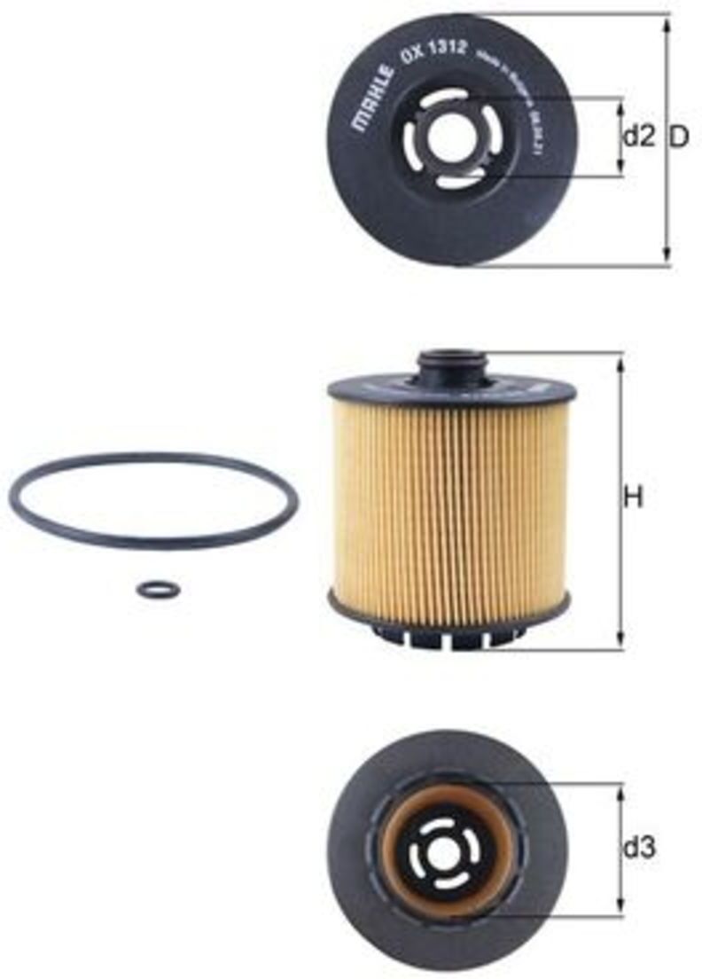 Knecht Filtro olio OX1312D