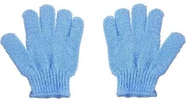 Uplift Essentials Exfoliating Bath Gloves blue 2pcs
