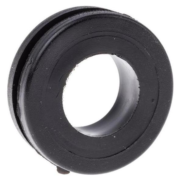 RS PRO PVC Kabeltülle Schwarz, Rund bis Ø 14mm x 3 (1367297)