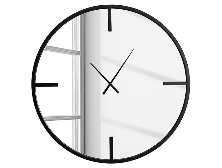 Horloge murale Limatour Fer, thermopoudré Ø 80cm Noir