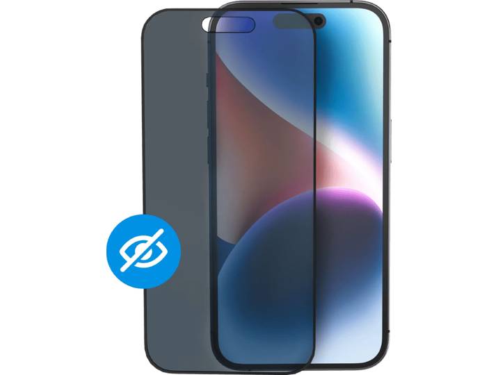 BlueBuilt Apple iPhone 15 Privacy Filter Screenprotector Glas