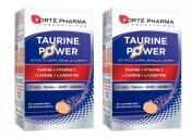 Forté Pharma Complément Alimentaire Taurine 30 Comprimés Effervescents - Lot de 2 - Lot 2 x 2 tubes de 15 comprimés effervescents