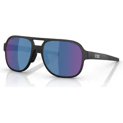 Bliz, Unisex, Sportbrille, A006 (Matt Schwarz, Smoke/Blue Multicolor), Grau, Blau, Schwarz