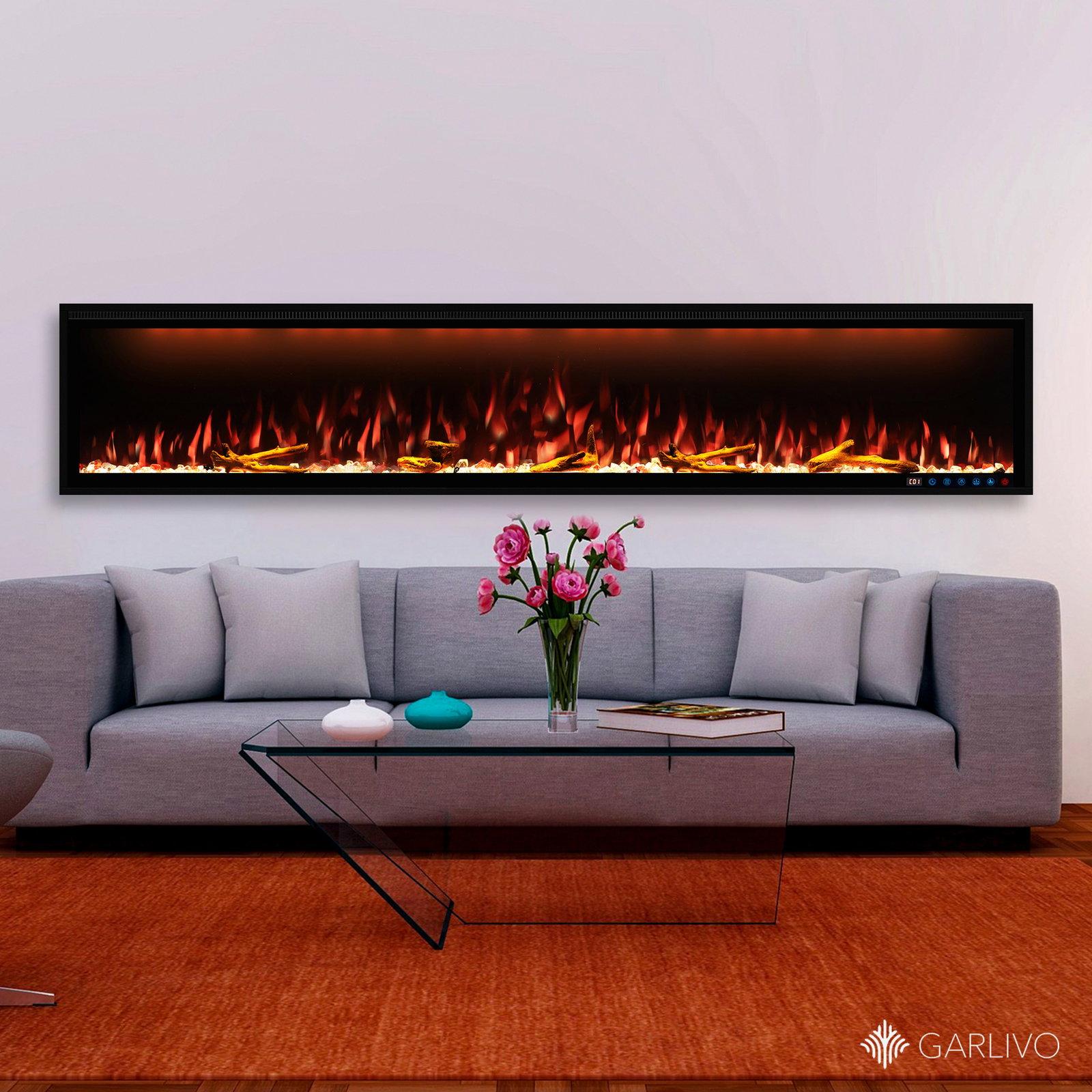 Garlivo Smart Wall Elektrokamin Einbau LED 91 - 254 cm