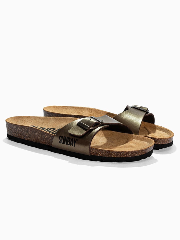 Sunbay Pantoletten "Jasmin" in Gold - 39