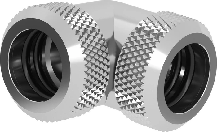 Barrow Multi-Link Adapter 90 Grad 12mm AD auf 12mm AD Hardtube - silber