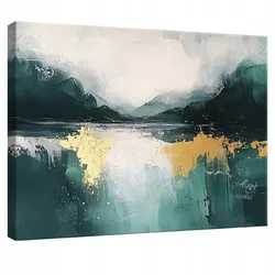 LEINWANDBILD Abstrakt Gold Modern 100x70