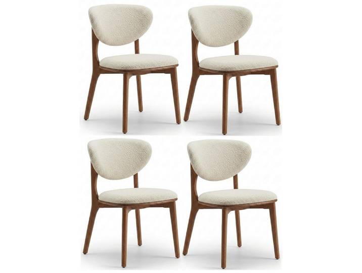 JVmoebel Sitzgruppe Stühle Stil modern braun bequem Esszimmer praktisch komfortabel, (4-tlg., 4er-Set)