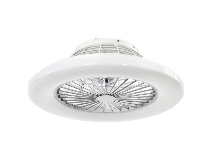 Plafonnier avec ventilateur, ø 50 cm, 3000-6500 k, 3 vitesses, blanc