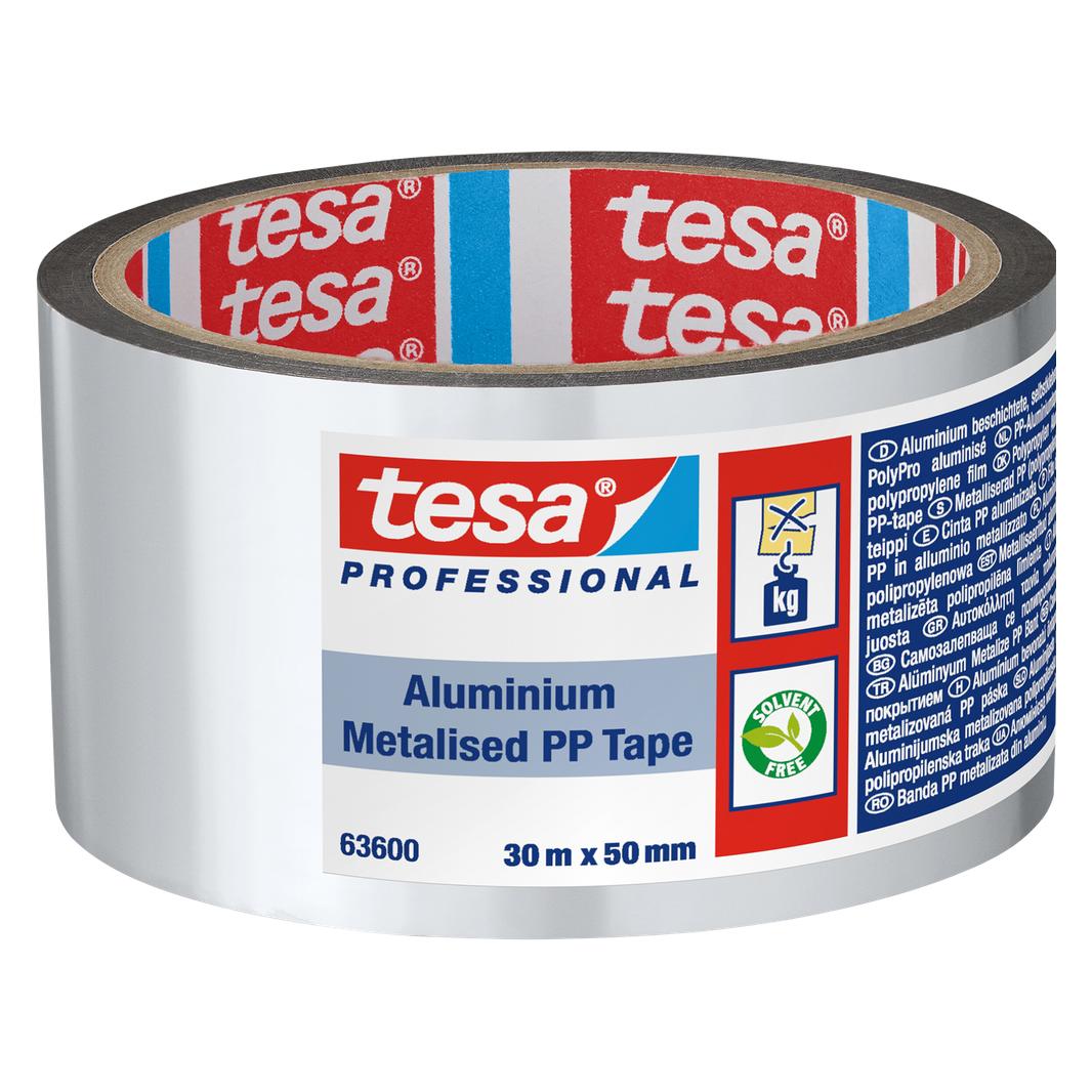 tesa Aluminiertes PP-Band 50 mm 30 m grosser Kern (50 mm) (63600-00001-141688.1000)