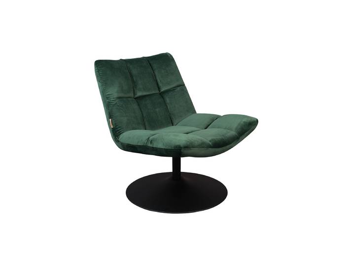 Drehbarer Designsessel „Bar“ Samt Grün Dutchbone
