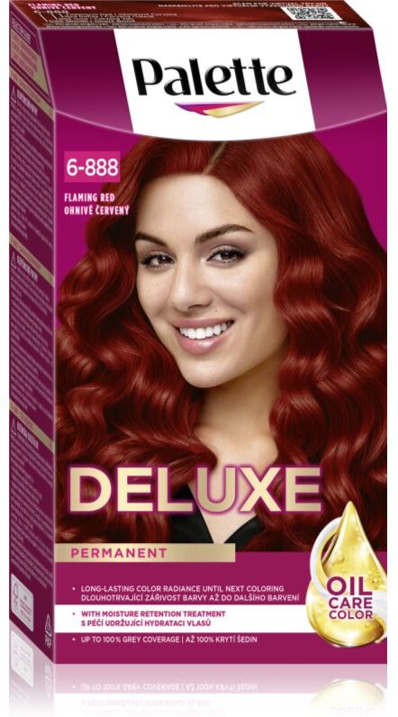 Schwarzkopf Palette Deluxe coloration cheveux permanente teinte 6-888 Flaming Red 1 pcs