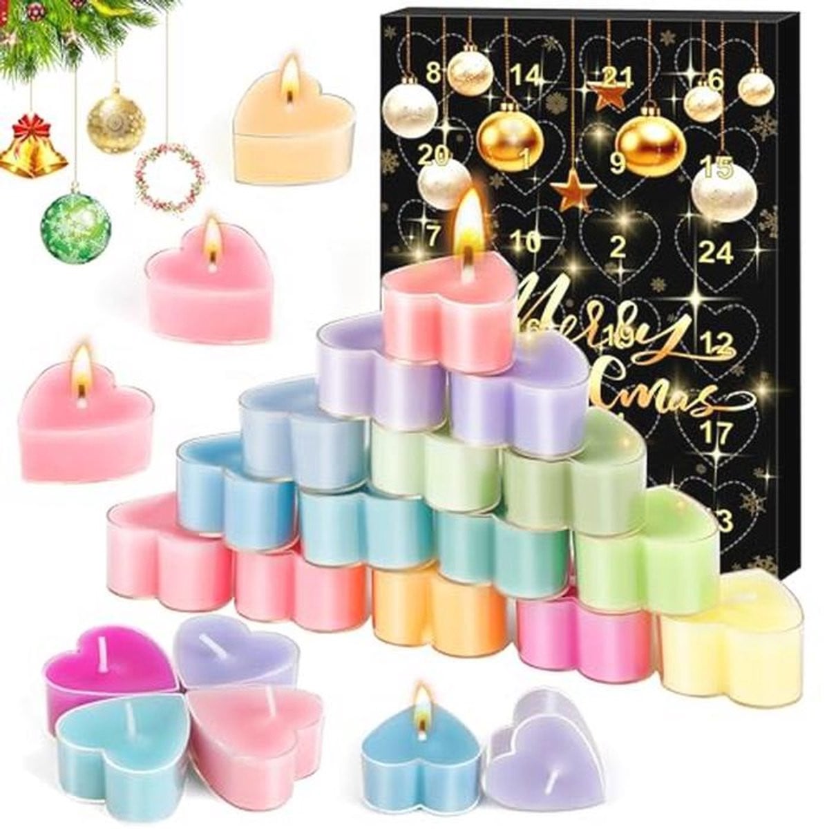 Adventskalender met kaarsen voor volwassenen