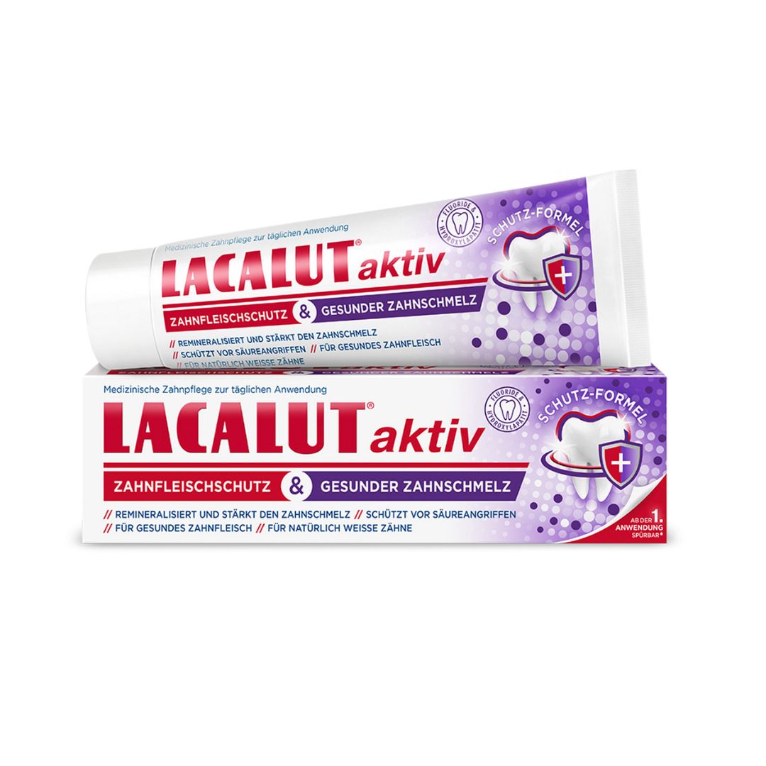 Lacalut aktiv Zahnfleischschutz & ges.Zahnschmelz 75 ml Zahncreme