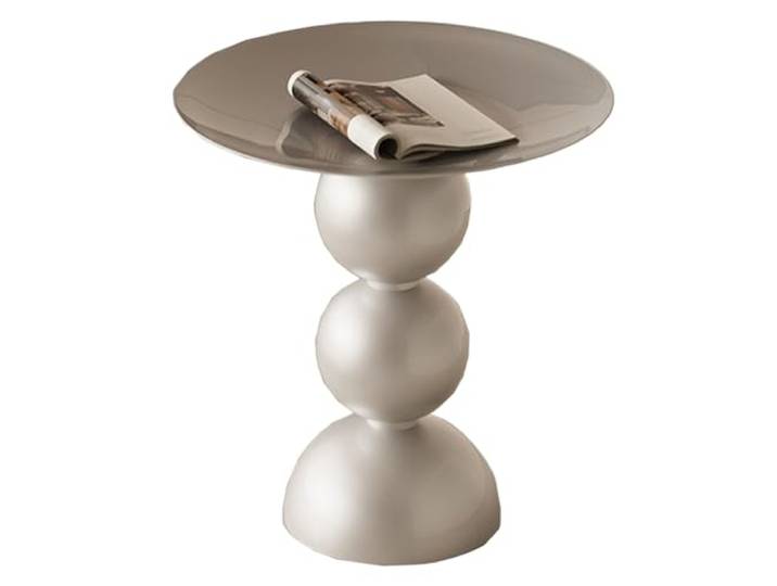 Beistelltisch, Runder Beistelltisch, Nachttisch aus Metall, klein(Silver)