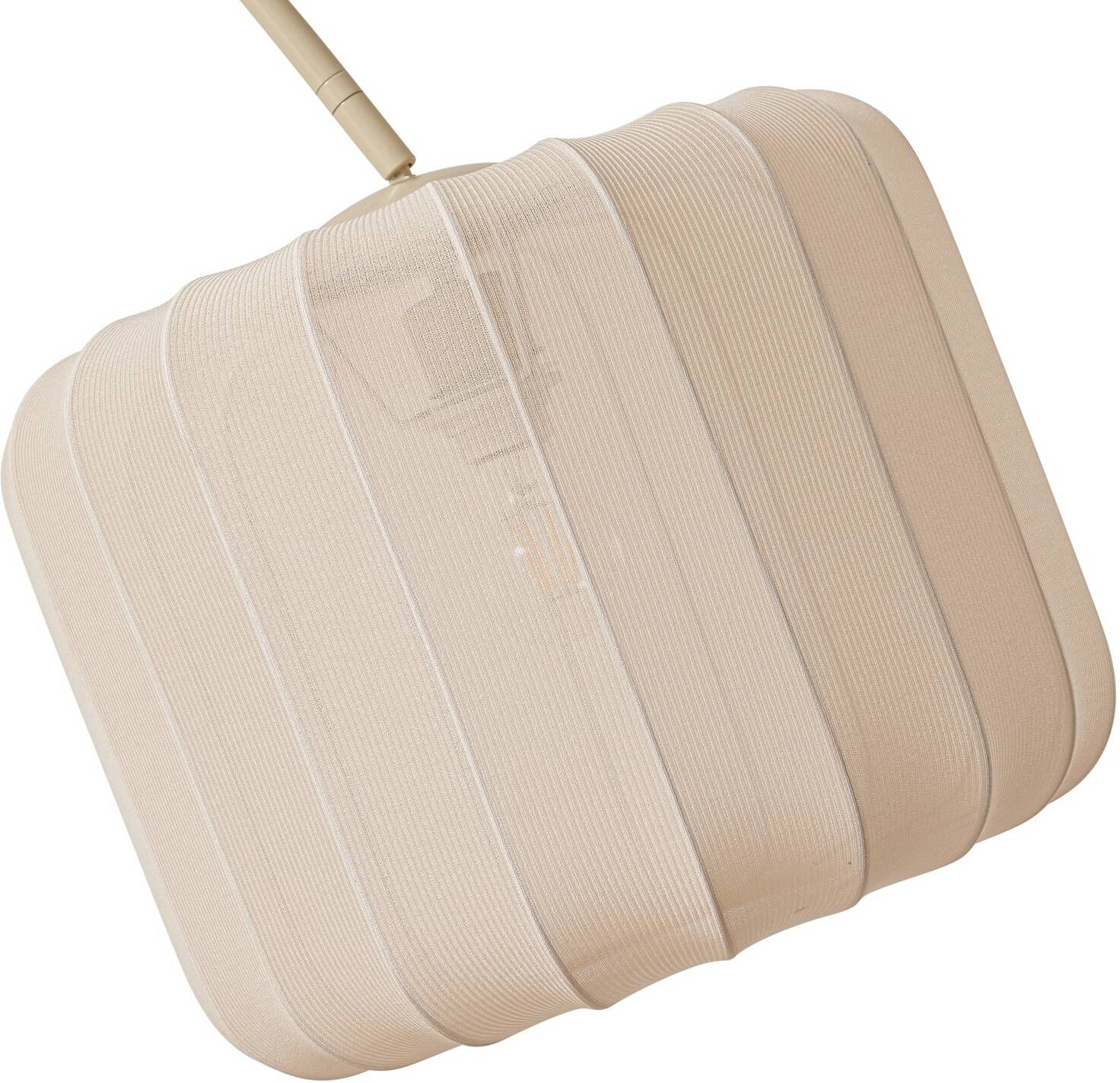 Bogenlampe Helin Lindby, creme / amber, für Wohn- / Esszimmer, Textil / Stoff / Seide, Modern, Stehlampe