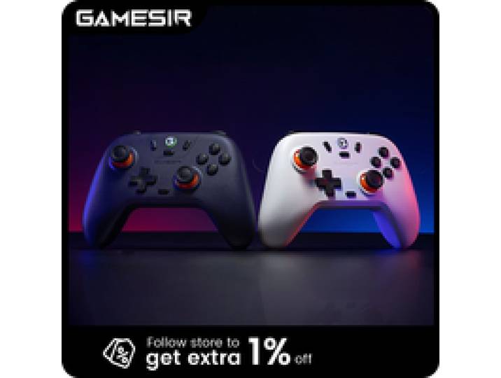 GameSir Nova Lite Draadloze Gamepad, Gamecontroller voor Switch, Android, iOS, PC en Steam Games, Hall Effect PC Joysticks