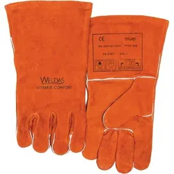 Weldas Schweißerhandschuhe rot EN 388 EN 12477 PSA II Gr. L (9)  - 10-2101-L