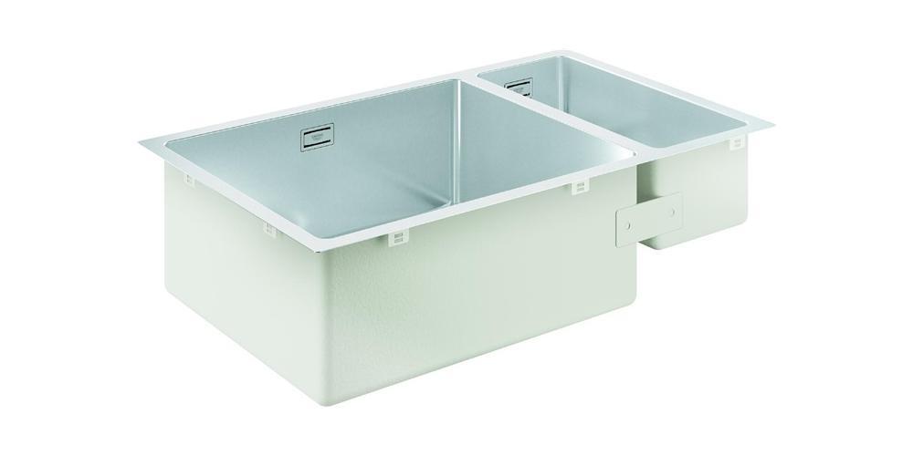 GROHE K700U 80-S, Unterbauspüle, Rechteckig, Edelstahl, Edelstahl, 1,5 Becken, Rechteckig