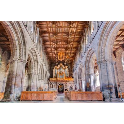 Fototapete PAPERMOON "St. Davids Kathedrale", bunt, B:4m L:2,6m, Vlies, Tapeten