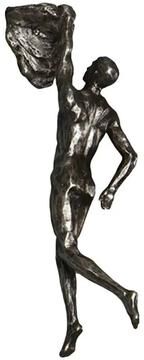 Uplift Treasures Rock Climbing Man Resin Wall Sculpture Athlete Decor l