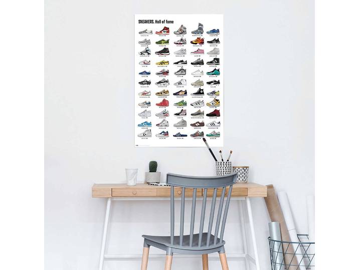 Poster Sneakers Papier Multicolore 61 x 92 x 0cm
