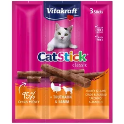 Vitakraft Cat Stick® Mini Mini Truthahn mit Lamm für eine Katze 3x18g