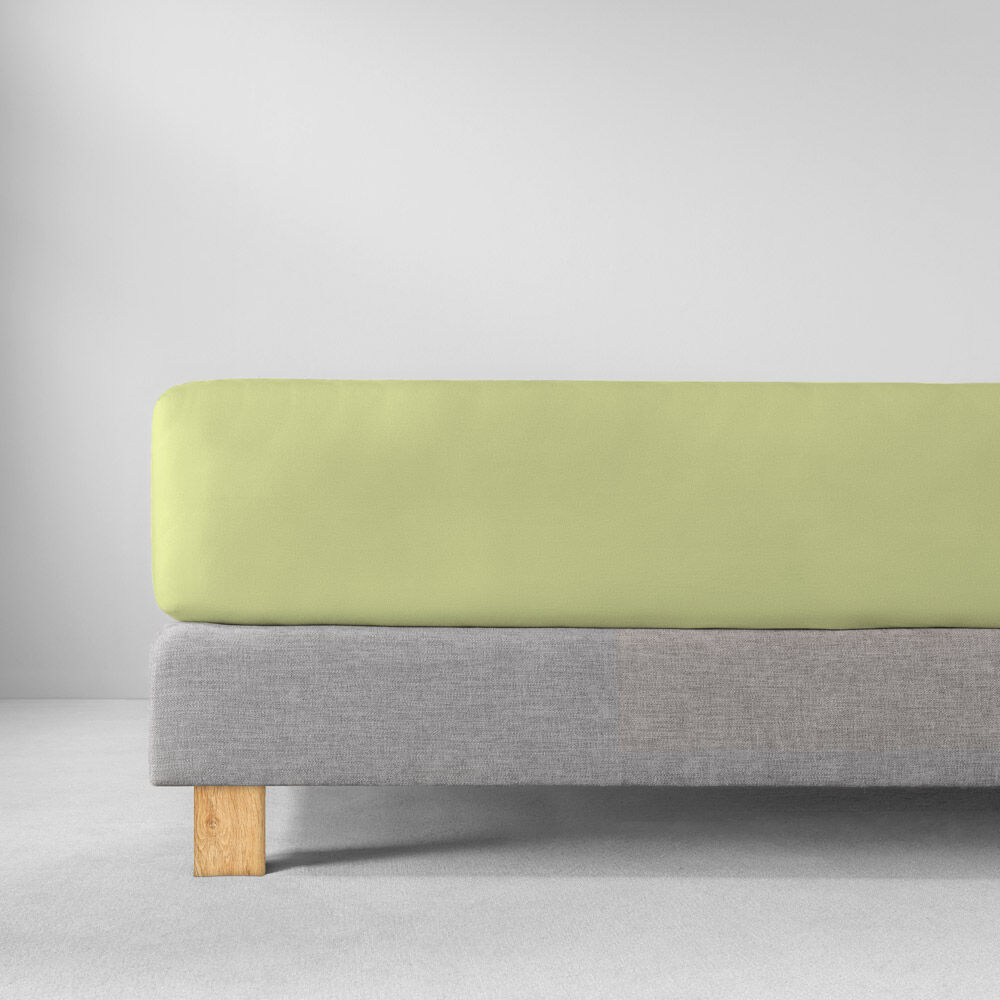 Bettlaken ESTELLA "Feinjersey", grün (maigrün), L:200cm, Jersey, Obermaterial: 100% Baumwolle, Bettlaken, Bettlaken, Rundumgummi