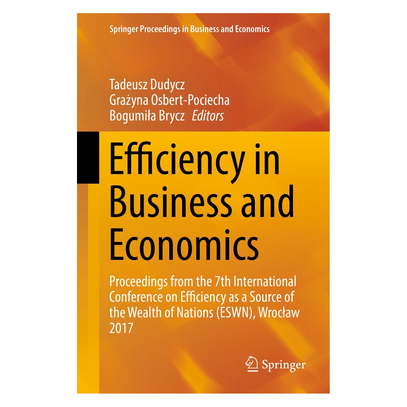 Springer Efficiency in Business and Economics (9783319682846)