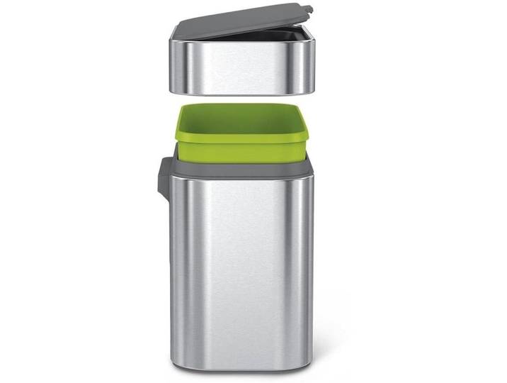 Komposteimer Simplehuman silber 4 l