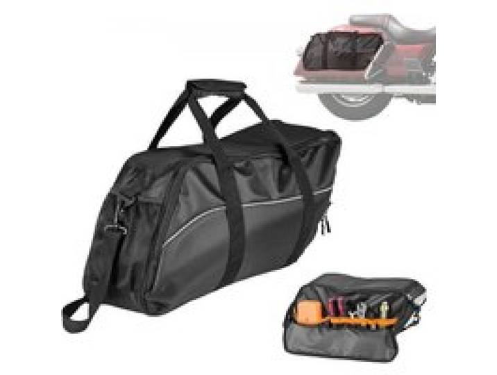 VEVOR Motorradtasche Satteltasche Innentasche 18 L Aufbewahrungstasche für Reisegepäck, kompatibel mit Harley Davidson 1993–2022 Touring Road/Street Glide/Electra Glide/Road King Satteltasche