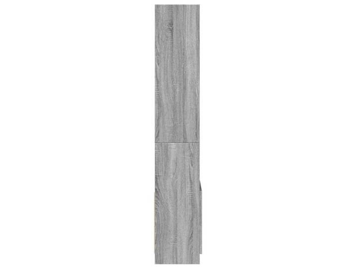 Bibliothèque SOLOMOON CHIC Buffet haut - pour salon - 63x33x180 cm sonoma gris bois d'ingénierie BB116