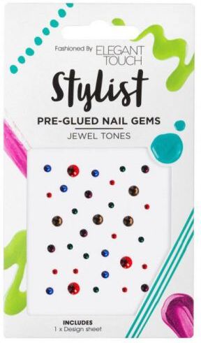 Elegant Touch Stylist Stickers Pre-Glued Nail Gems