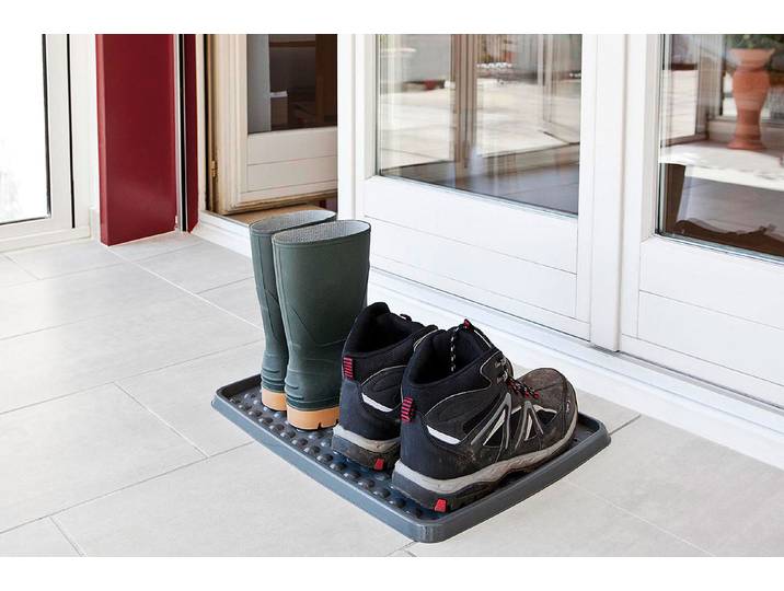 Oecoplan Schuhabtropfschale Drops Anthrazit 48 × 37 cm