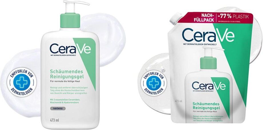 Cerave Schäumendes Reinigungsgel + Nachfüllpack  473+473ml
