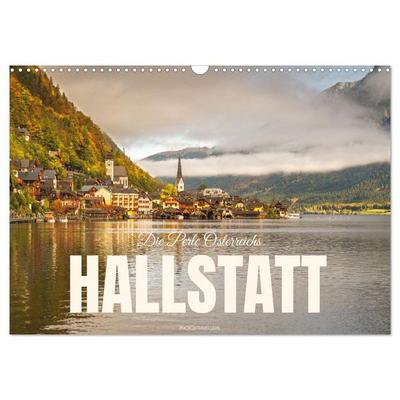 Hallstatt - Die Perle Österreichs (Wandkalender 2026 DIN A3 quer), CALVENDO Monatskalender