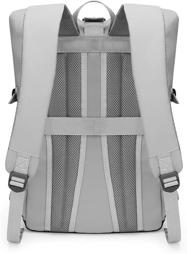 INF Großer Oxford-Stoffrucksack – Wasserabweisend, Pendler & Outdoor 16-Zoll-Laptop-Rucksack Grau