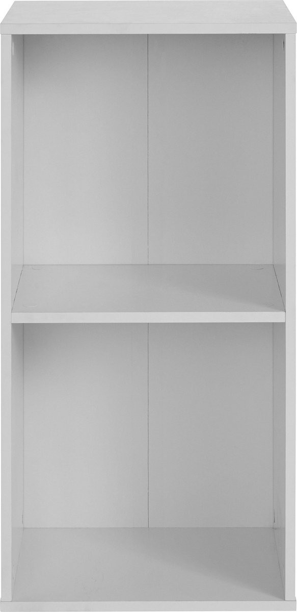 Witte MDF kast met 2 vakken