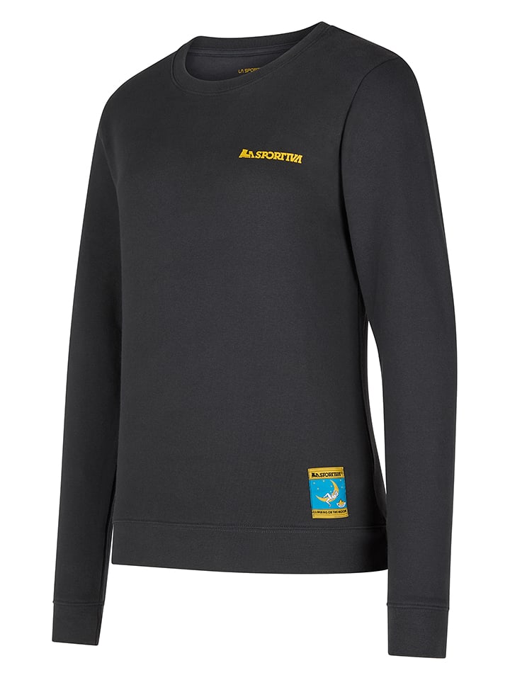 LA SPORTIVA Sweatshirt "Climbing On The Moon" in Schwarz - S