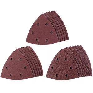 Einhell Schleifpapier Q-Stick, Körnung 60-180 Set, Delta 93 mm, 20 Blätter, für Holz und Metall, 20 Stück