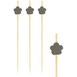1200x Fingerfood Spieße "Blume" aus Bambus 12cm