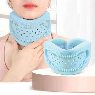 Uplifted Finds Neck Brace Support Pillow For Snoring Relief And Neck Pain Comfort blue