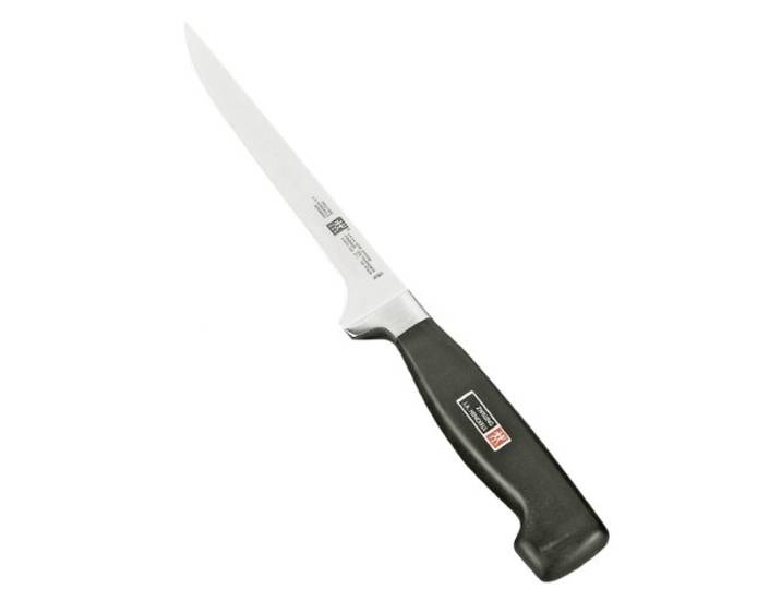 ZWILLING Couteau à filet\, Lame: 18 cm\, Acier Inoxydable\, Manche Noir\, série Four Star