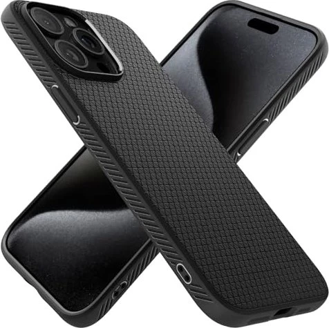 Spigen Liquid Air Matte Black iPhone 15 Pro