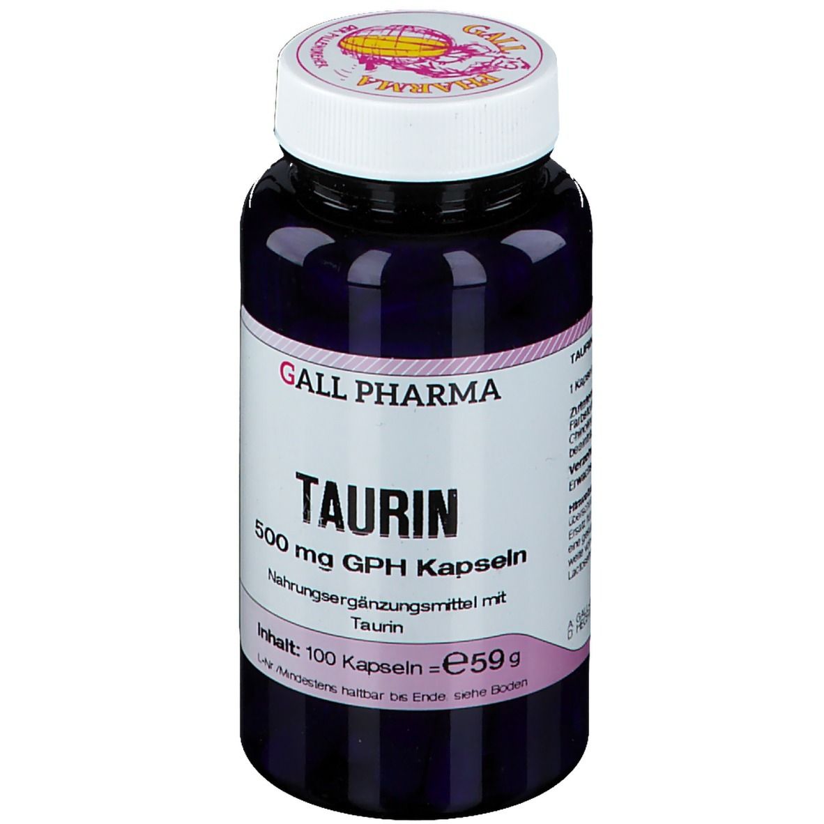 L-Taurin 500 mg Kapseln 100 St