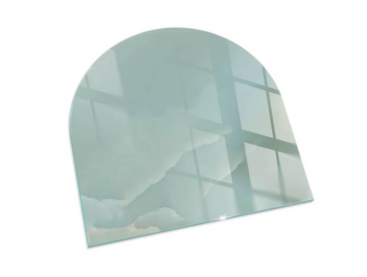 KAMINBODENPLATTE 100x100 cm - Zartes Marmormuster