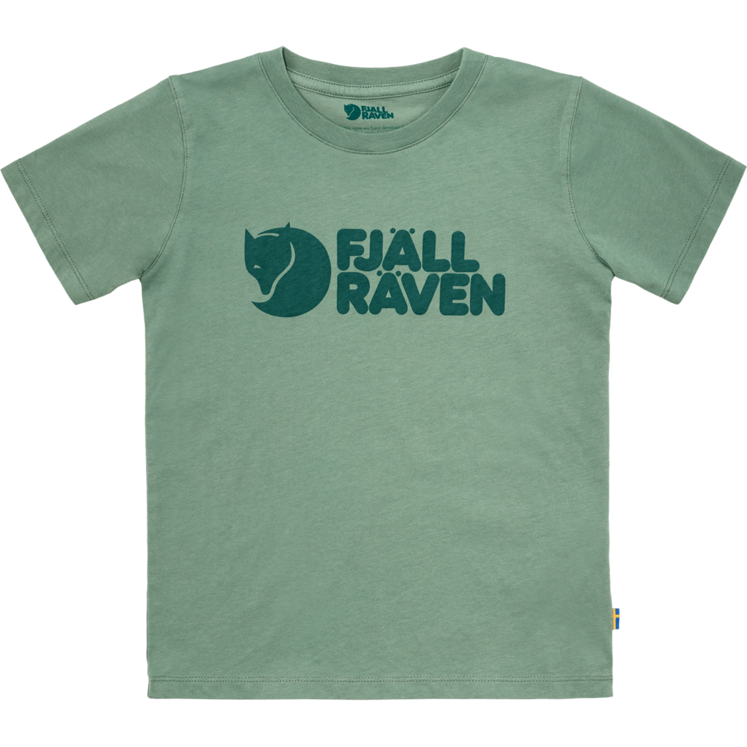 Fjällräven Logo Kinder T-Shirts gruen Größe 110 Lifestyle Hautfreundlich