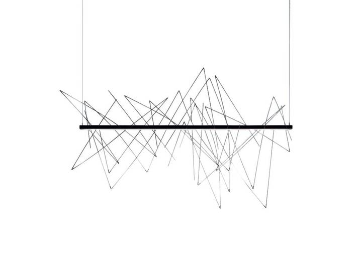 PALLUCCO lampe à suspension GRAFFITI (180 cm - Aluminium)